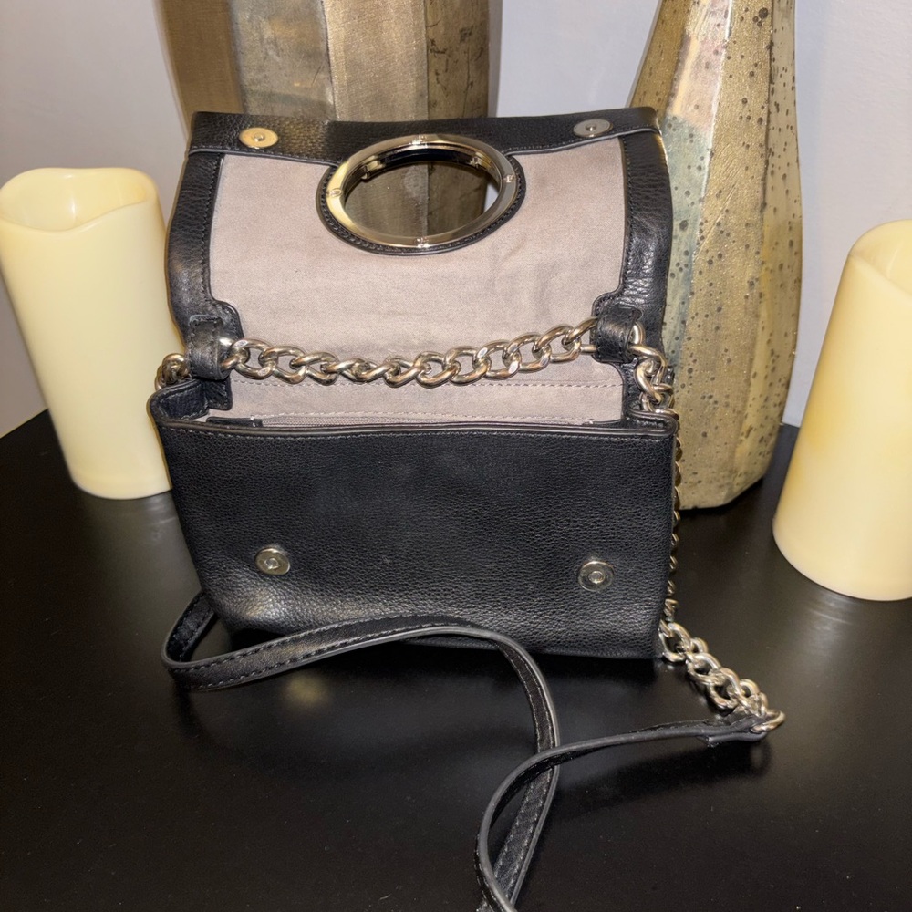 Vince Camuto Black Pebbled Leather Crossbody Bag, - Picture 6 of 11